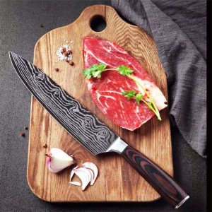 Професионален кухненски нож HELMANN DAMASKUS Sheff's KNIFE DE LUX